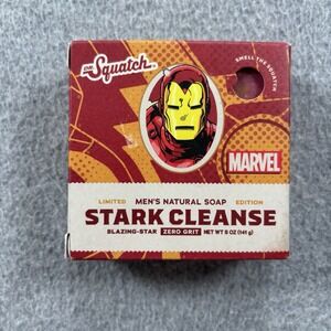 Dr. Squatch Natural Bar Soap Stark Cleanse (Iron Man)‎ 5 oz.